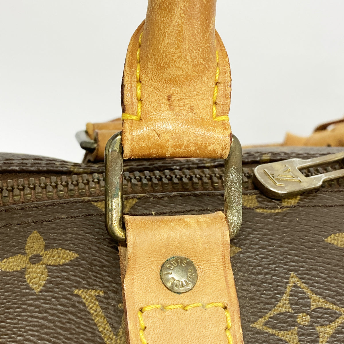 【6hb0976】ルイヴィトン ボストンバッグ モノグラム キーポル55 M41424 ブラウン【中古】メンズ レディース ユニセックス