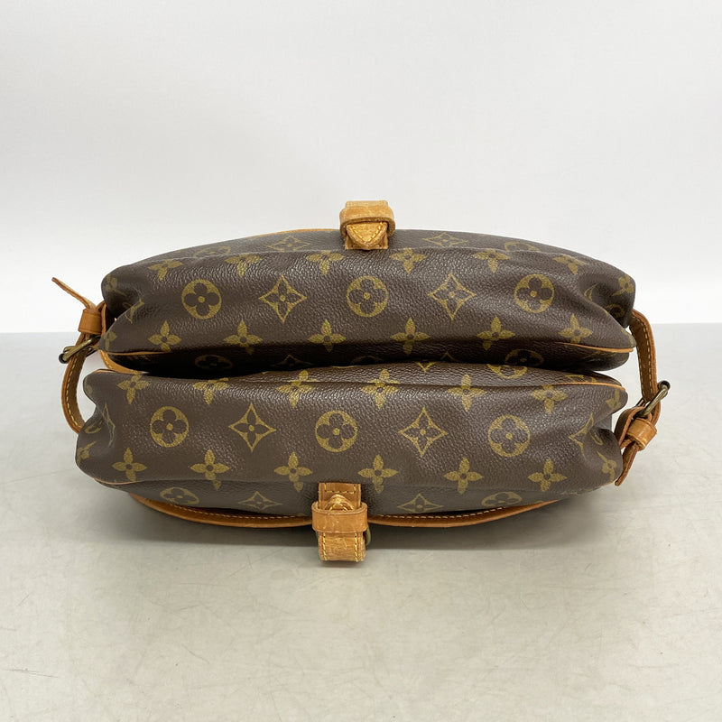 【6hb0978】ルイヴィトン ショルダーバッグ モノグラム ソミュール30 M42256 ブラウン【中古】レディース