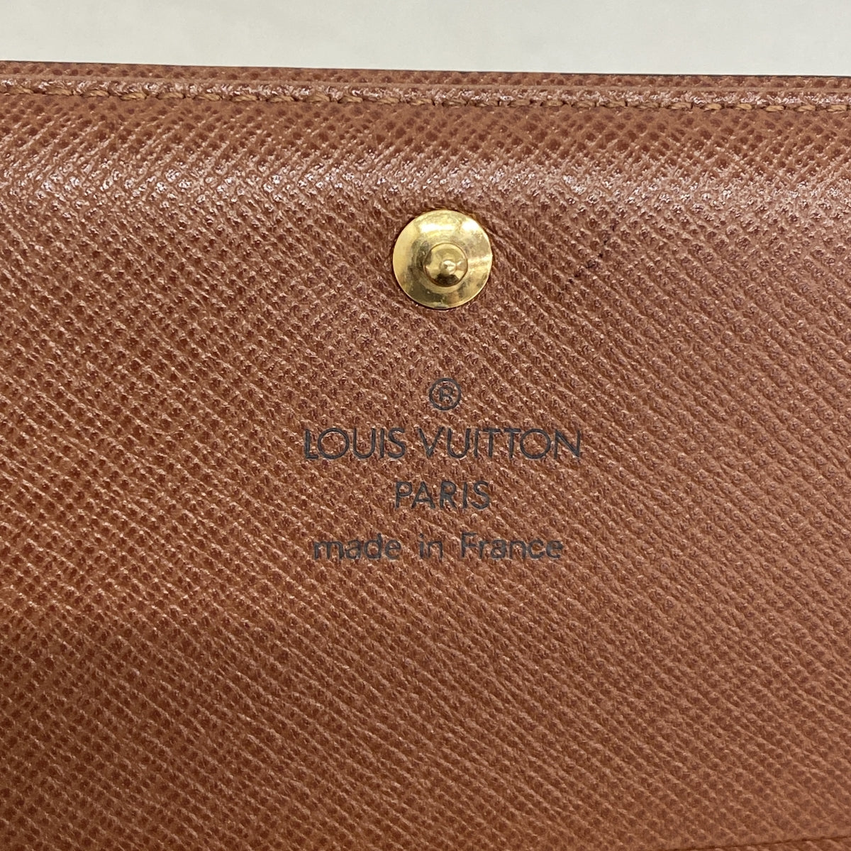 【6hb0982】ルイヴィトン 財布 モノグラム ポルトモネビエトレゾール M61730 ブラウン【中古】レディース