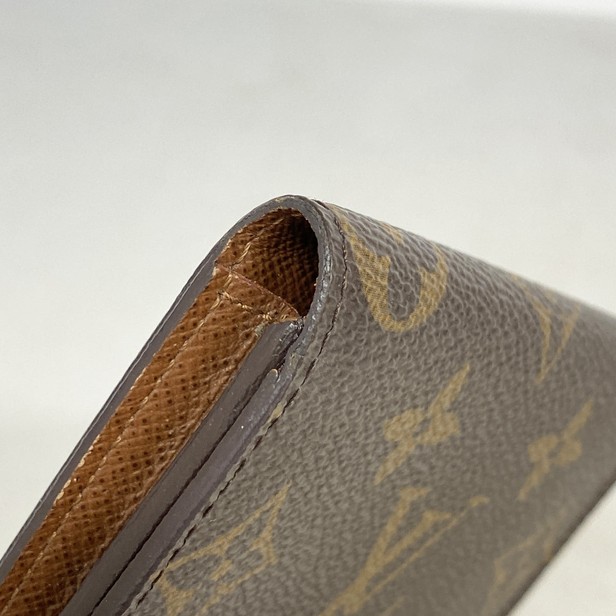 【6hb0983】ルイヴィトン 名刺入れ モノグラム アンヴェロップカルトドゥヴィジット M62920 ブラウン【中古】メンズ レディース ユニセックス