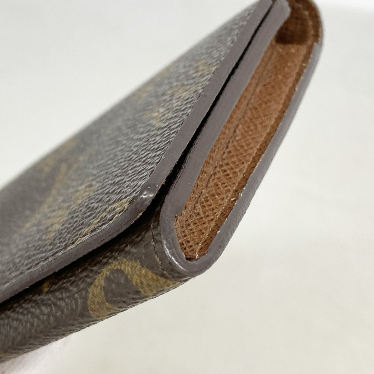 【6hb0983】ルイヴィトン 名刺入れ モノグラム アンヴェロップカルトドゥヴィジット M62920 ブラウン【中古】メンズ レディース ユニセックス