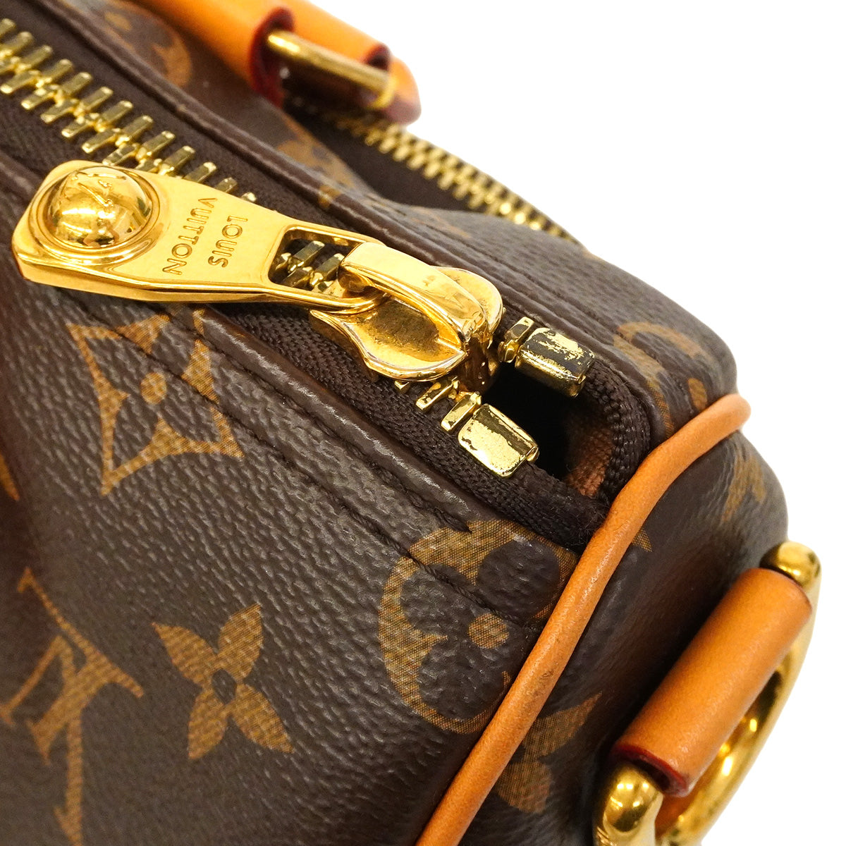 【6hb0986】ルイヴィトン ハンドバッグ モノグラム キーポルカーゴ25 M14981 ブラウン 2wayバッグ【中古】レディース
