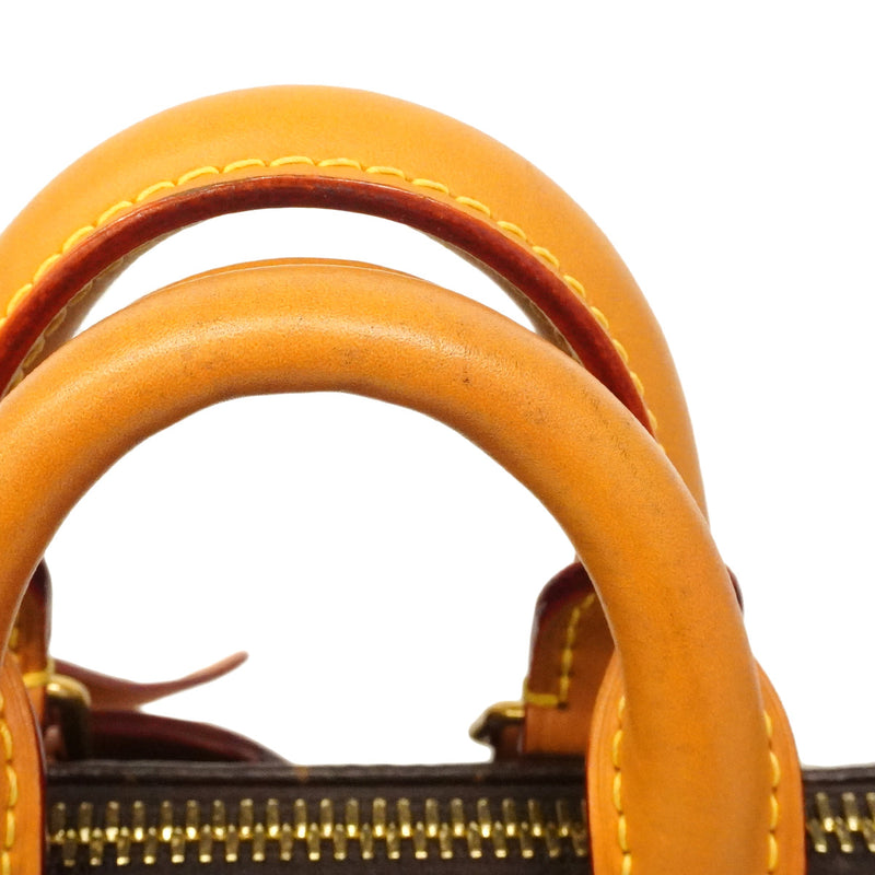 【6hb0986】ルイヴィトン ハンドバッグ モノグラム キーポルカーゴ25 M14981 ブラウン 2wayバッグ【中古】レディース