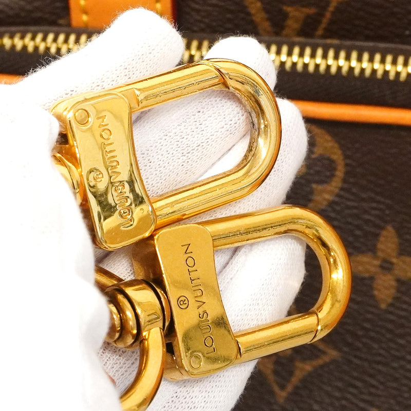 【6hb0986】ルイヴィトン ハンドバッグ モノグラム キーポルカーゴ25 M14981 ブラウン 2wayバッグ【中古】レディース