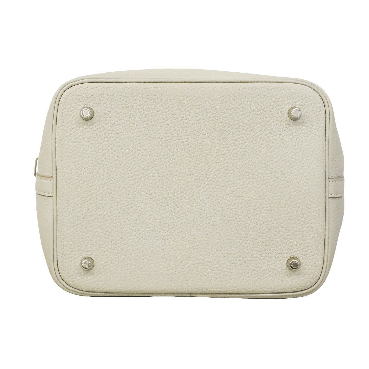 【6hb0987】エルメス ハンドバッグ ピコタンロックMM トリヨンクレマンス パールグレー シルバー金具 D刻印【中古】レディース