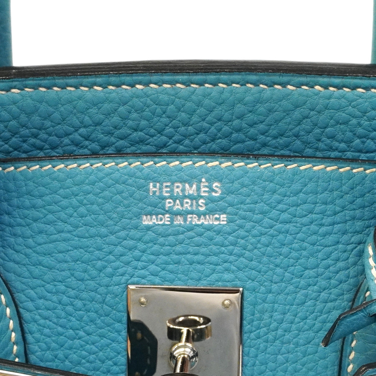 【6hb0988】エルメス ハンドバッグ バーキン35 トゴ ブルージーン シルバー金具 □C刻印【中古】レディース