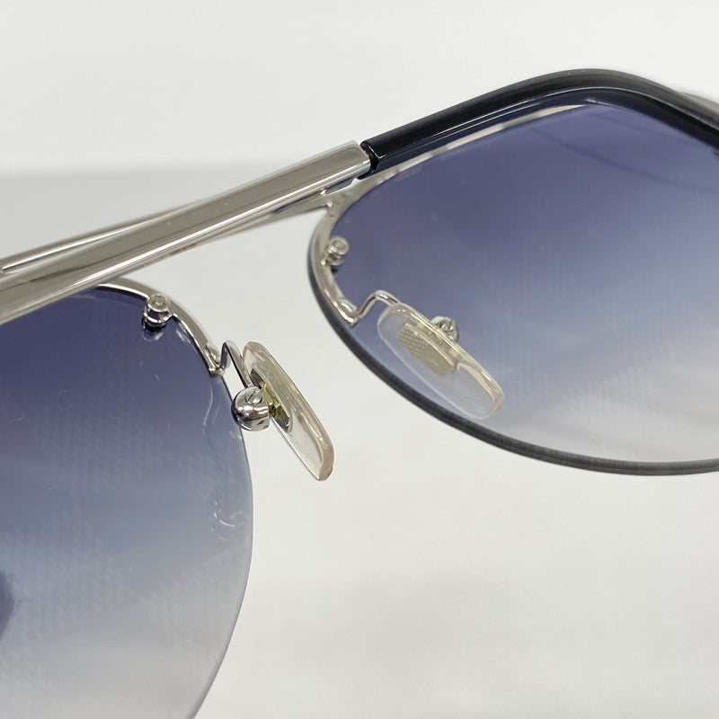 【6hb1014】ルイヴィトン サングラス サングラスクロックワイズ Z1271E シルバー ブラック【中古】メンズ