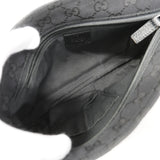 【6hb1053-k】グッチ ショルダーバッグ GGキャンバス 189749 キャンバス ブラック シルバー金具【中古】レディース