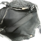【6hb1079-k】エルメス トートバッグ フールトゥMM キャンバス ブラック シルバー金具【中古】メンズ レディース ユニセックス