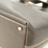 【6hb1094-k】シャネル トートバッグ キャビアスキン ダークブラウン シルバー金具【中古】レディース