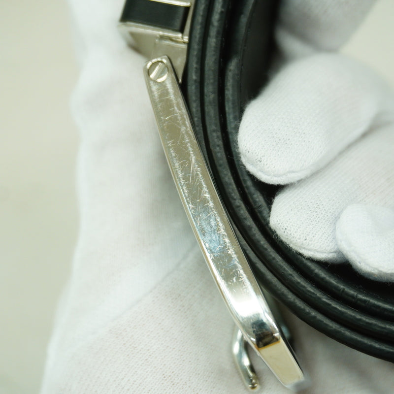 【6hb1129-k】ルイヴィトン ベルト ダミエ・アンフィニ スレンダー M8204 オニキス【中古】レディース