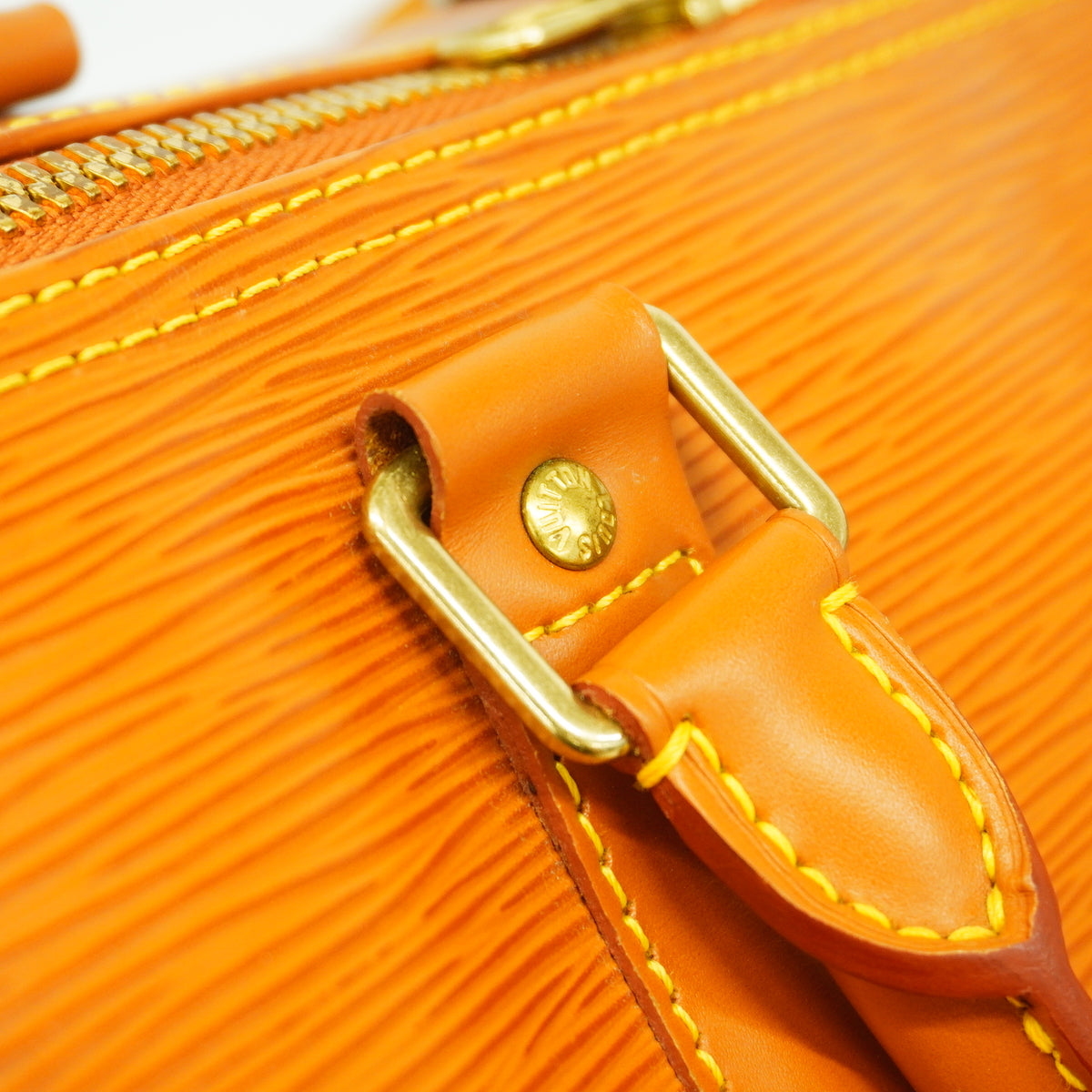 【6hb1140】ルイヴィトン ボストンバッグ エピ キーポル50 M42968 ジパングゴールド【中古】メンズ レディース ユニセックス