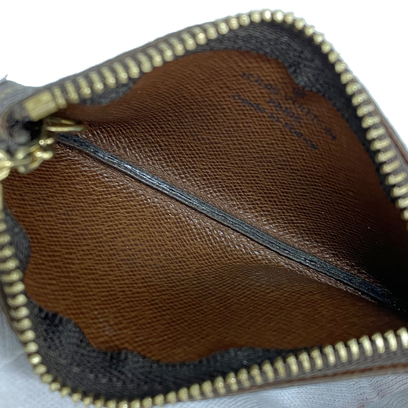 【6hb1209-k】ルイヴィトン コインケース モノグラム ポシェットクレ M62650 ブラウン【中古】メンズ レディース ユニセックス