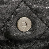 【6hb1210-k】シャネル ショルダーバッグ オンザロード レザー ブラック シルバー金具【中古】レディース