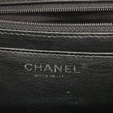 【6hb1211-k】シャネル ショルダーバッグ デカマトラッセ Wチェーン パテントレザー ブラック シルバー金具【中古】レディース