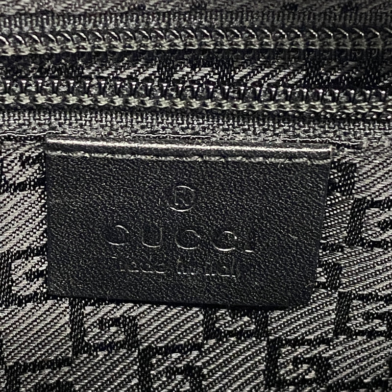 【6hb1215-k】グッチ ショルダーバッグ 019 0433 キャンバス ブラック ピンクゴールド金具【中古】レディース