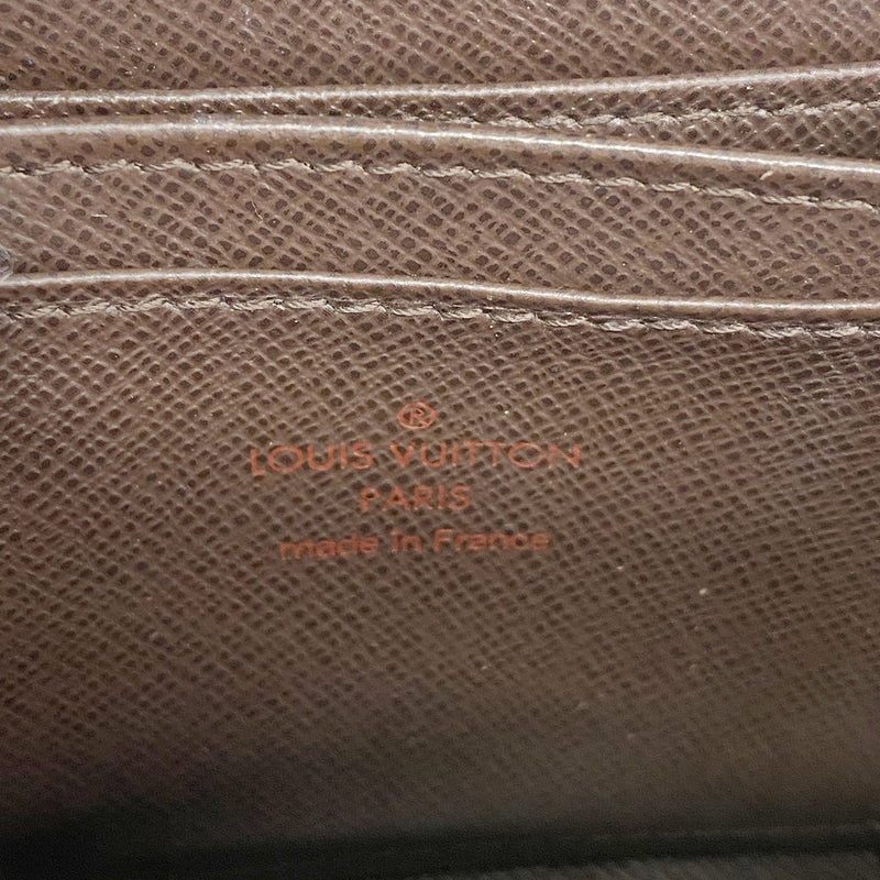 【6hb1223-k】ルイヴィトン コインケース ダミエ ジッピーコインパース N63070 エベヌ【中古】メンズ レディース ユニセックス