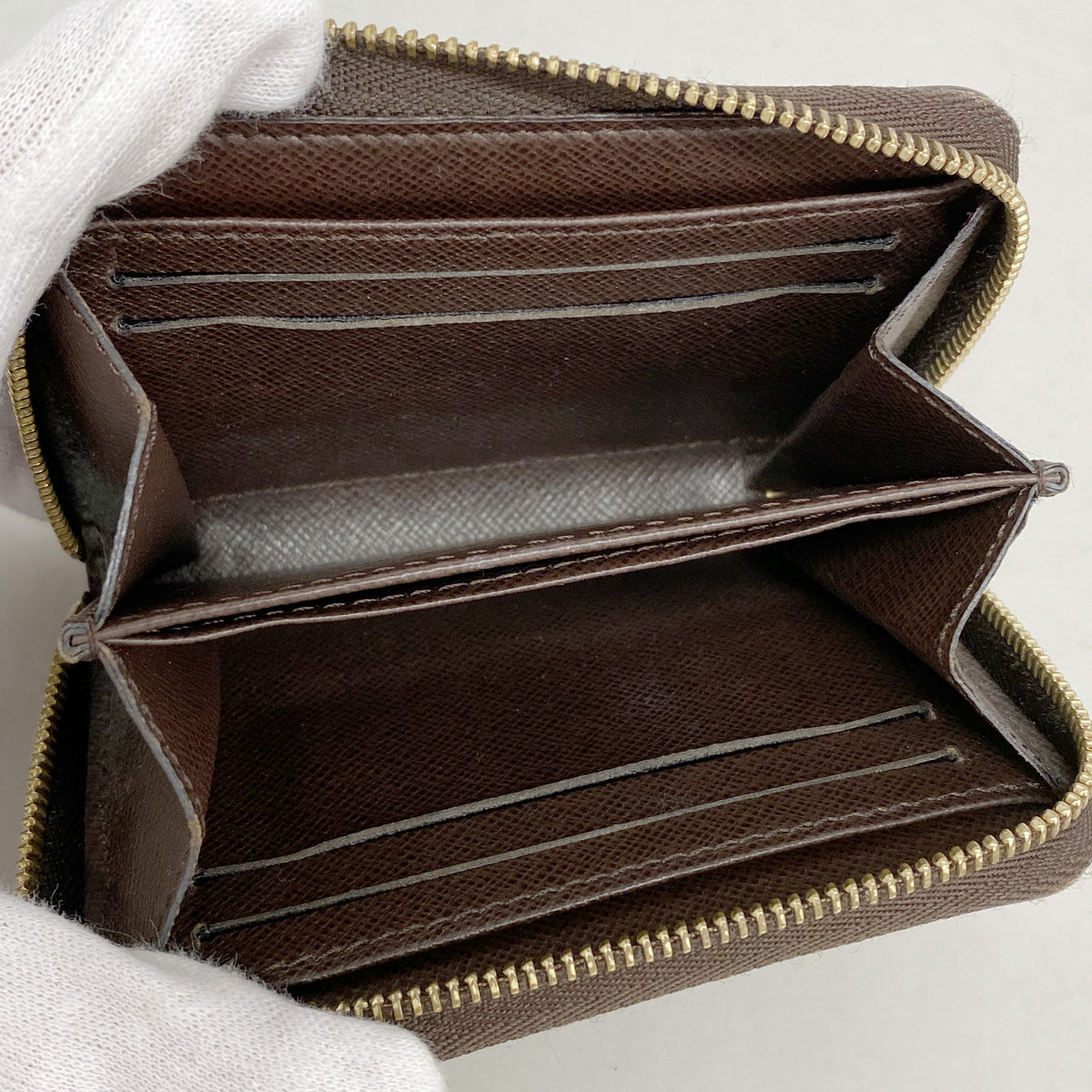 【6hb1223-k】ルイヴィトン コインケース ダミエ ジッピーコインパース N63070 エベヌ【中古】メンズ レディース ユニセックス