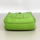 【6hb1226】エルメス ショルダーバッグ エヴリンTPM トリヨンクレマンス アップルグリーン ゴールド金具 □O刻印【中古】レディース