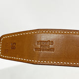 【6hb1229】エルメス ベルト コンスタンスベルト ボックスカーフ バレニア フォーブ/ブルーネイビー シルバー金具 □C刻印【中古】メンズ レディース ユニセックス