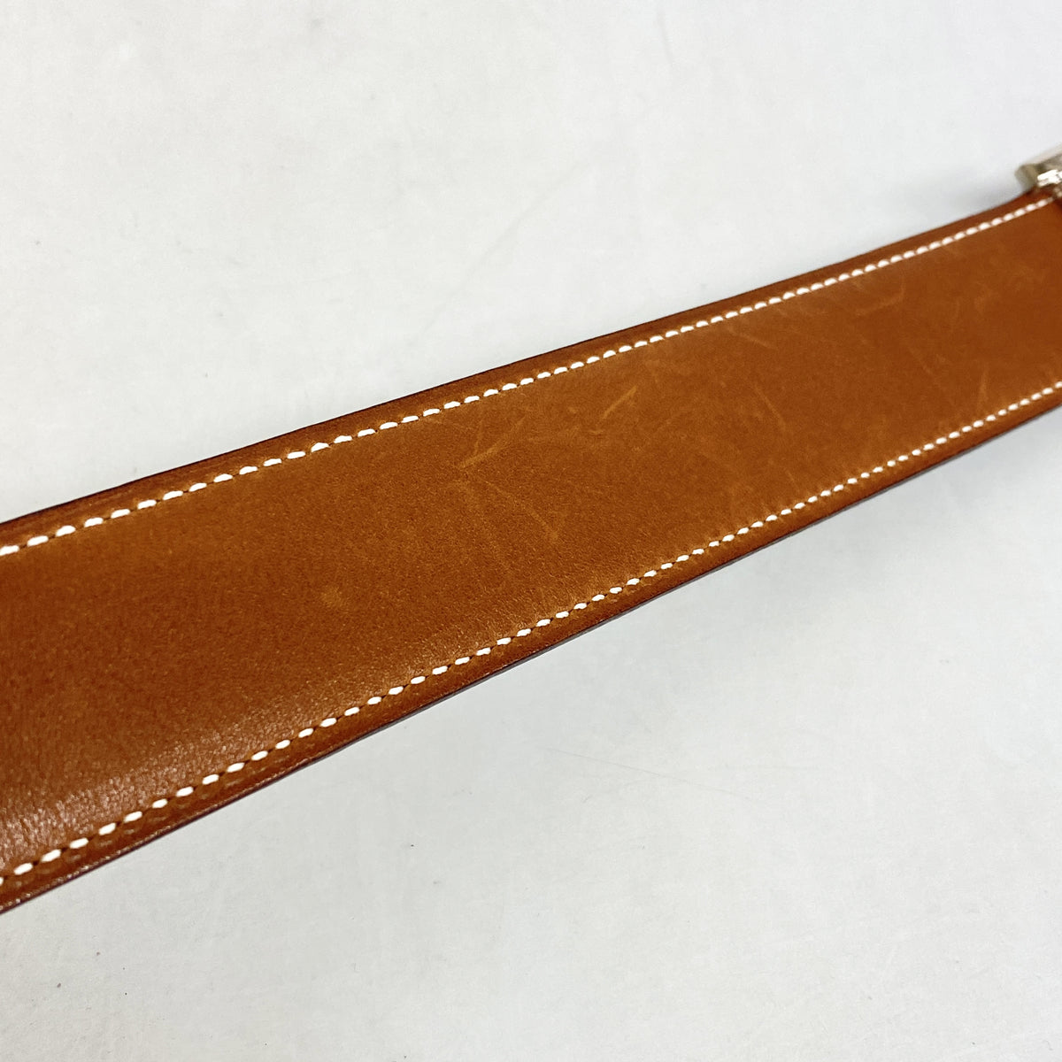 【6hb1229】エルメス ベルト コンスタンスベルト ボックスカーフ バレニア フォーブ/ブルーネイビー シルバー金具 □C刻印【中古】メンズ レディース ユニセックス