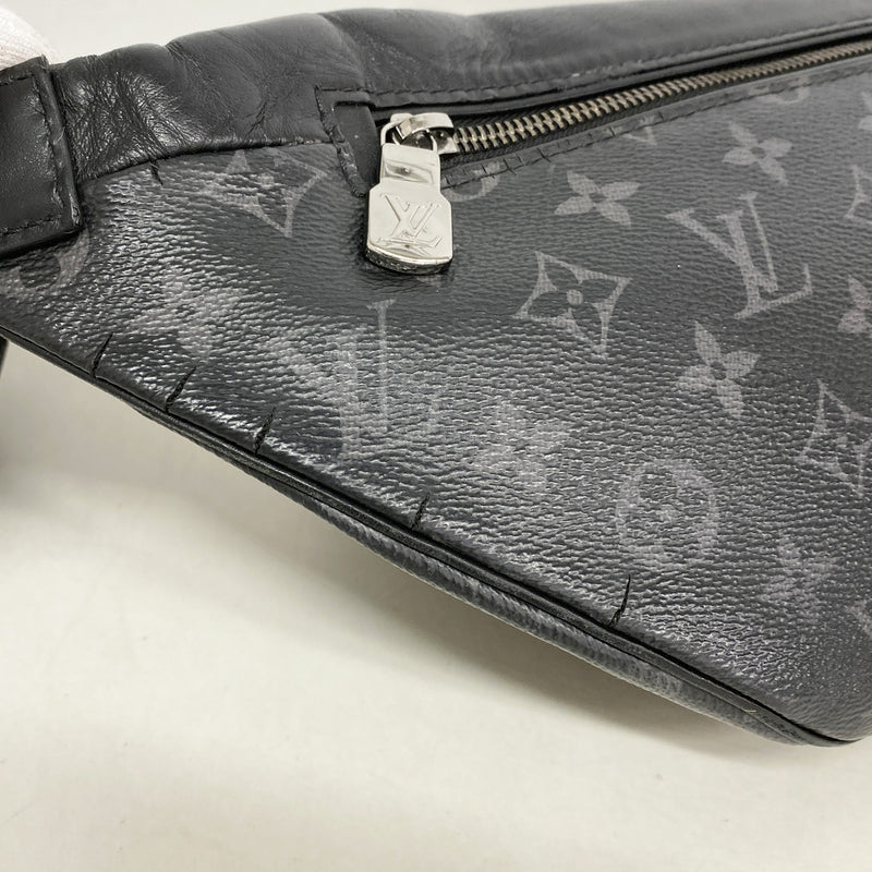 【6hb1251】ルイヴィトン ボディバッグ モノグラム・エクリプス ディスカバリーバムバッグ M44336 ブラック【中古】メンズ