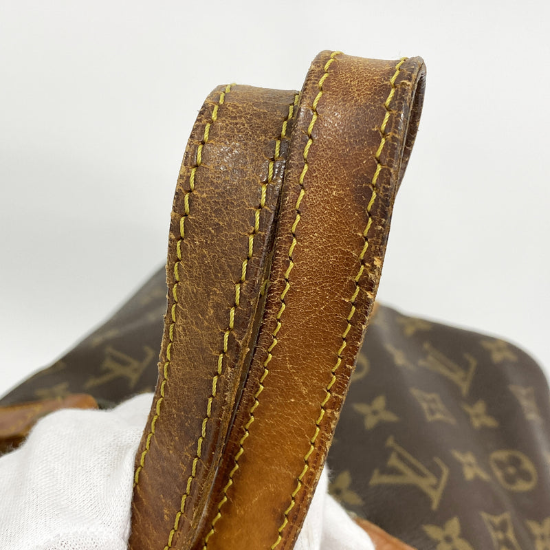 【6hb1253】ルイヴィトン ボストンバッグ モノグラム サックスプール45 M41624 ブラウン【中古】メンズ レディース ユニセックス