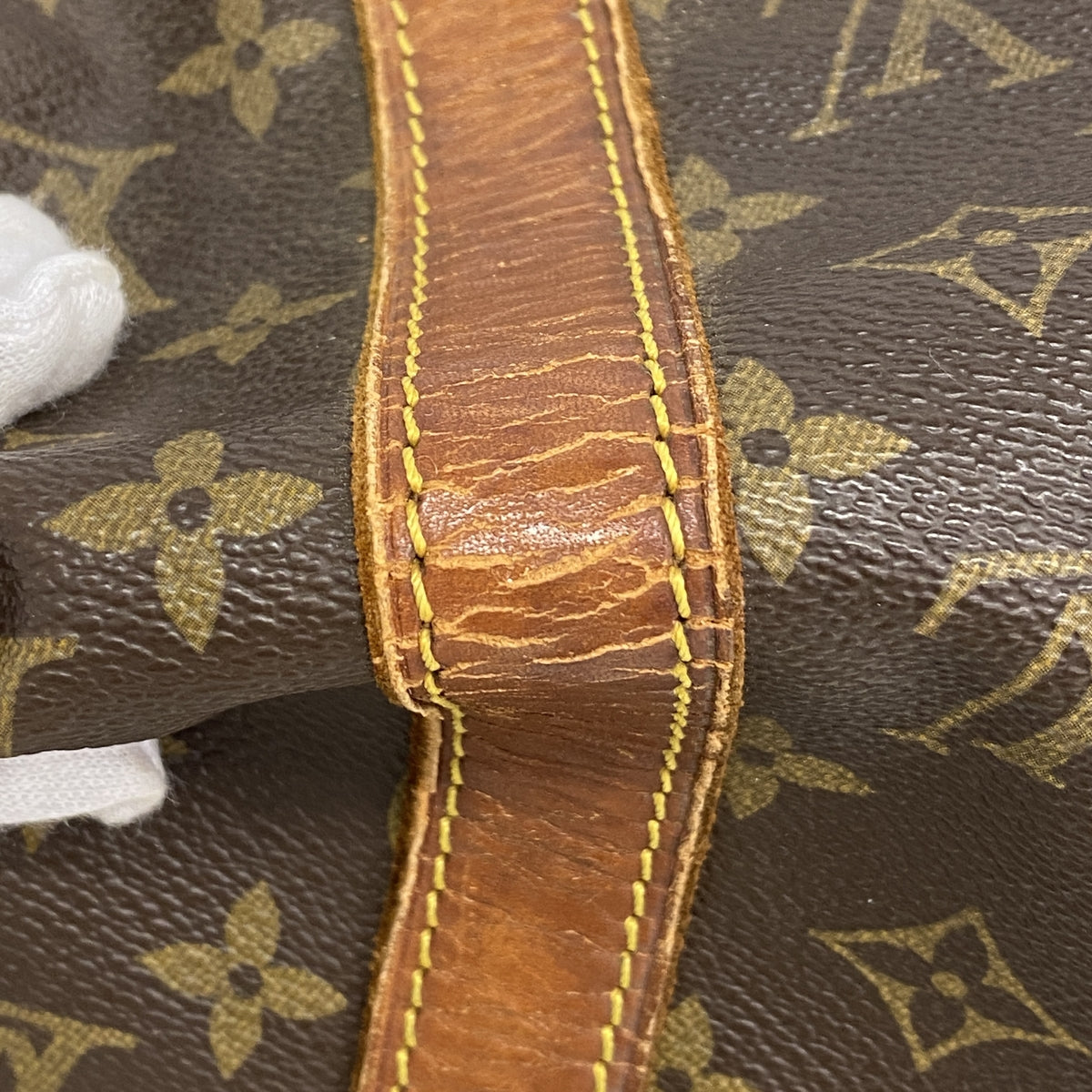 【6hb1253】ルイヴィトン ボストンバッグ モノグラム サックスプール45 M41624 ブラウン【中古】メンズ レディース ユニセックス