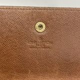 【6hb1255】ルイヴィトン 長財布 モノグラム ポシェットポルトモネクレディ M61723 ブラウン【中古】レディース