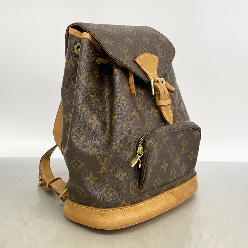 【6hb1262】ルイヴィトン リュック・デイパック モノグラム モンスリMM M51136 ブラウン【中古】レディース