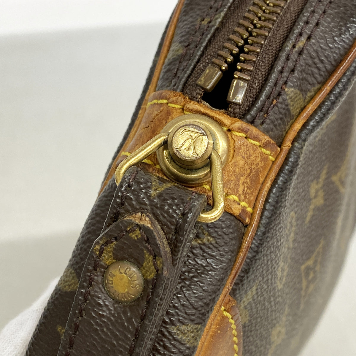 【6hb1274】ルイヴィトン クラッチバッグ モノグラム マルリードラゴンヌPM M51827 ブラウン【中古】メンズ