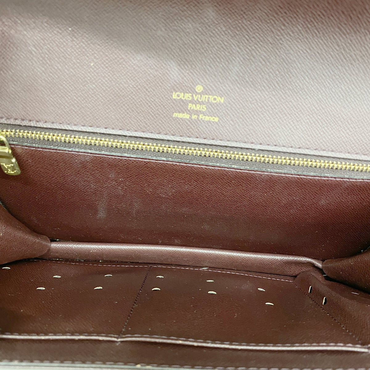 【6hb1275】ルイヴィトン クラッチバッグ タイガ クラド M30196 アカジュー【中古】メンズ
