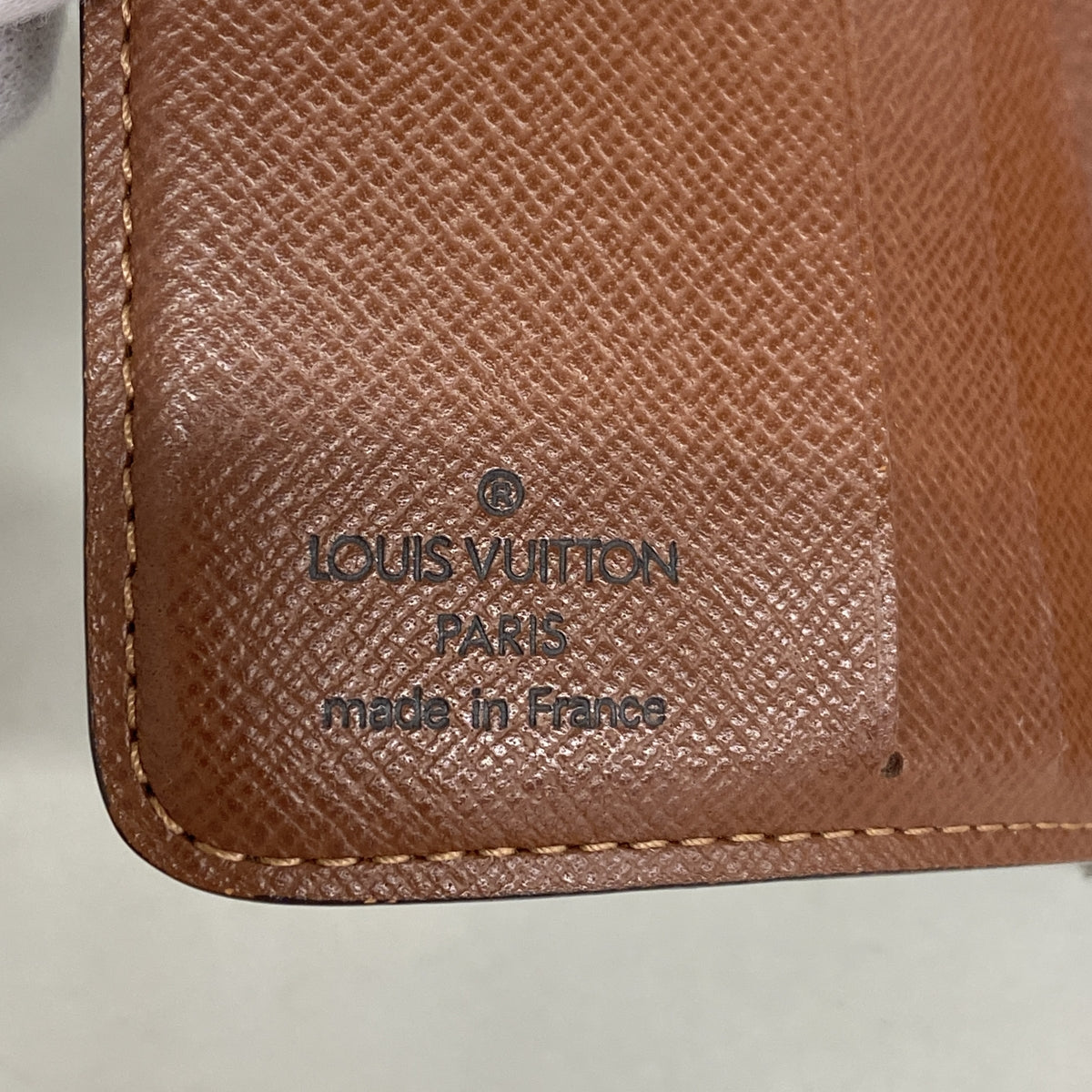 【6hb1276】ルイヴィトン 財布 モノグラム コンパクトジップ M61667 ブラウン【中古】レディース