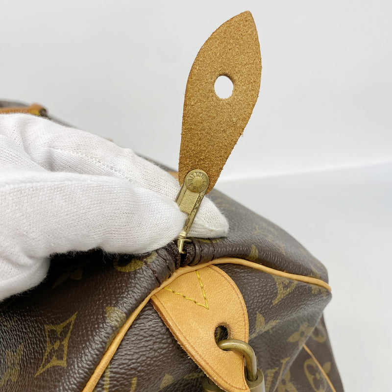 【6hb1285】ルイヴィトン ハンドバッグ モノグラム スピーディ35 M41107 ブラウン【中古】レディース