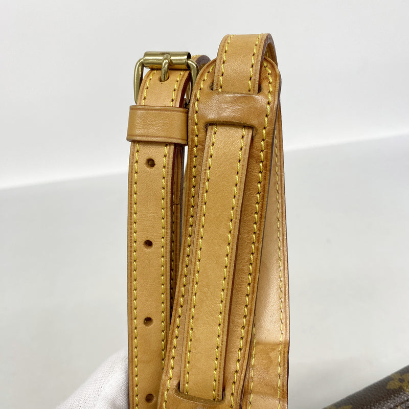 【6hb1286】ルイヴィトン ショルダーバッグ モノグラム トロカデロ27 M51274 ブラウン【中古】レディース