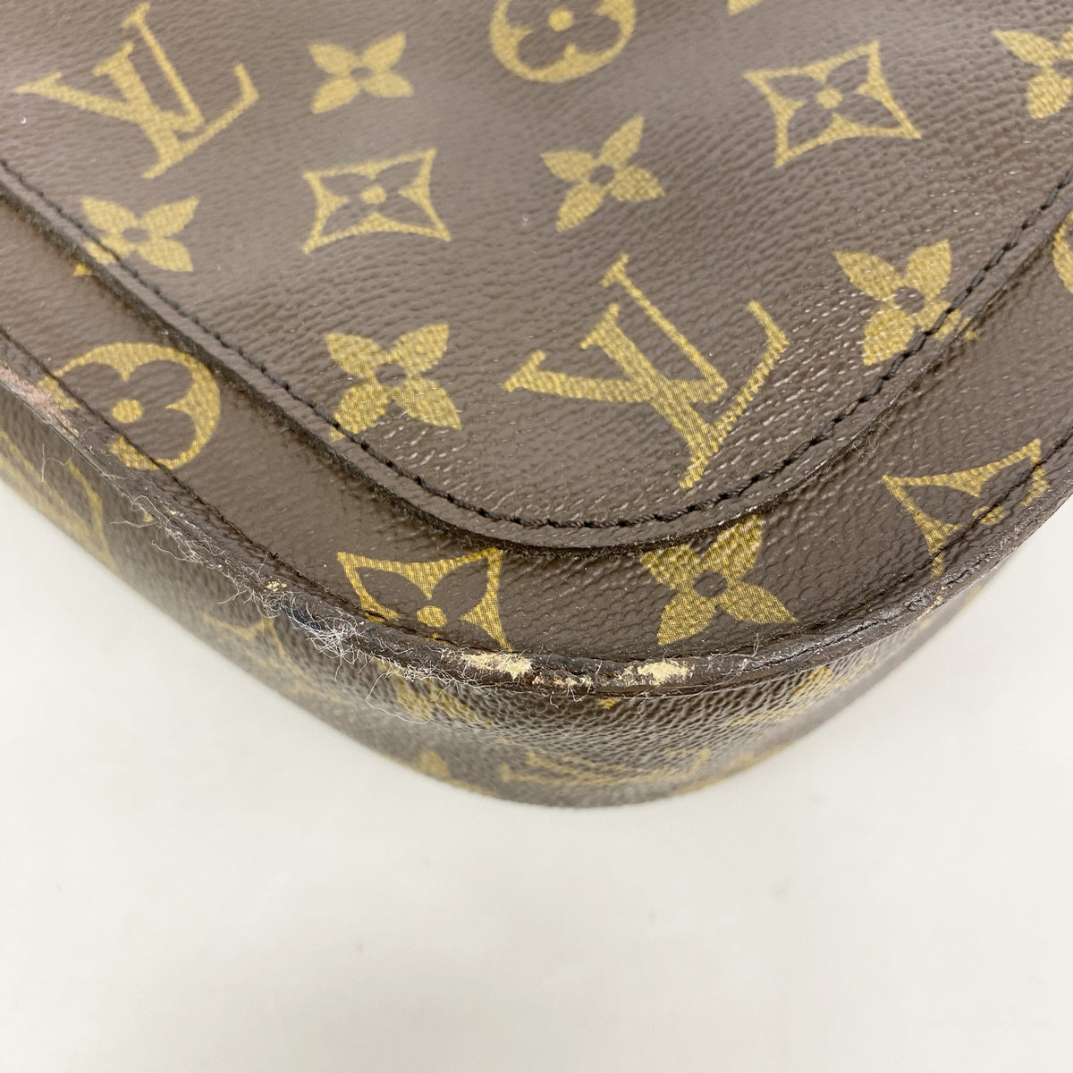 【6hb1288】ルイヴィトン ショルダーバッグ モノグラム サンクルーGM M51242 ブラウン【中古】レディース