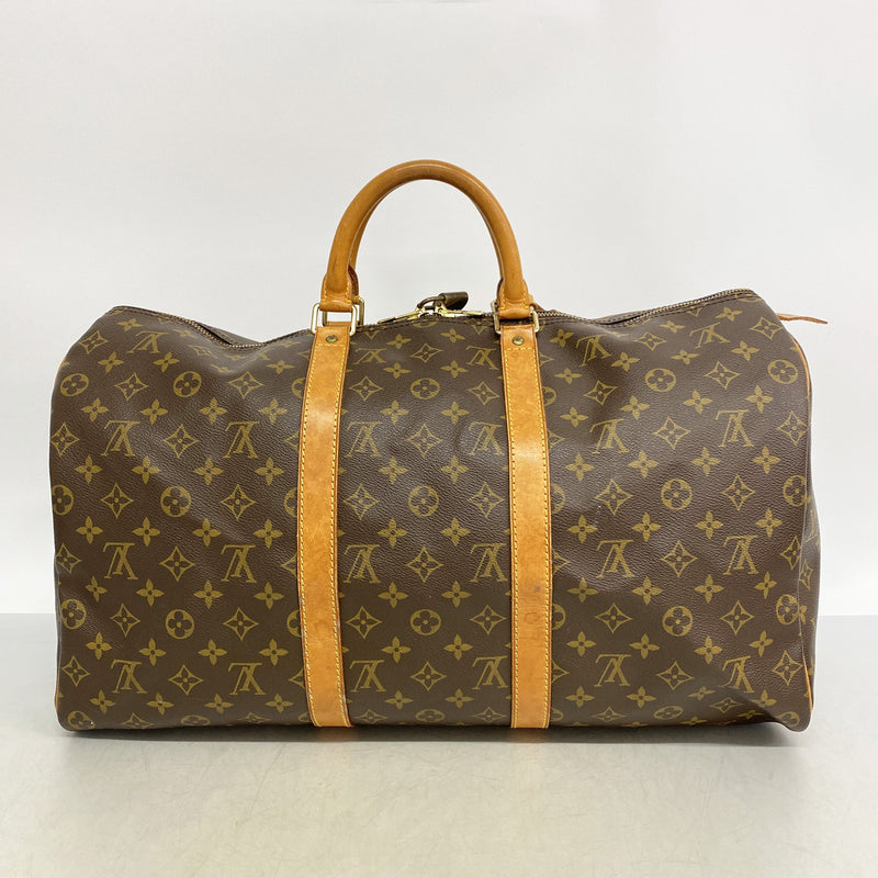 【6hb1294】ルイヴィトン ボストンバッグ モノグラム キーポル50 M41426 ブラウン【中古】メンズ レディース ユニセックス