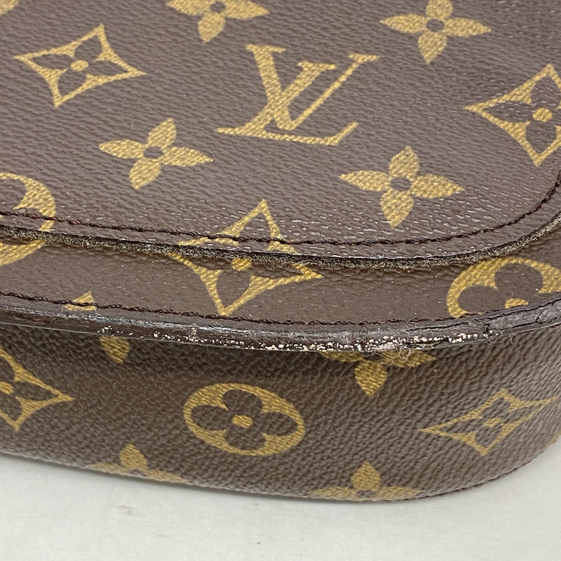 【6hb1298】ルイヴィトン ショルダーバッグ モノグラム サンクルーPM M51244 ブラウン【中古】レディース