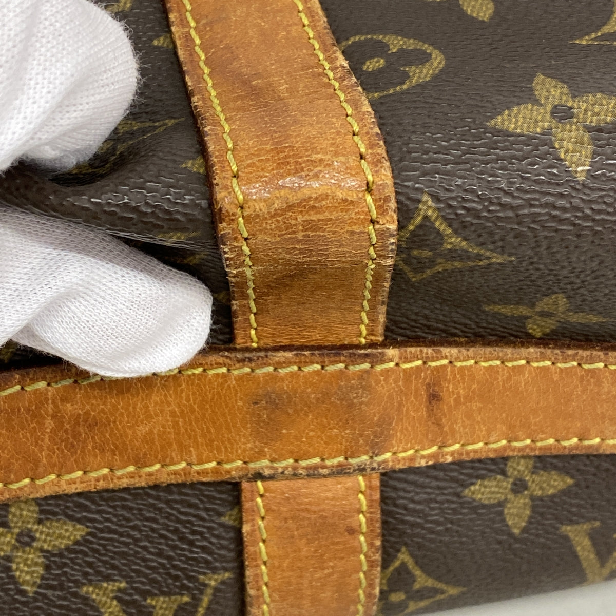 【6hb1314】ルイヴィトン ボストンバッグ モノグラム フラネリー45 M51115 ブラウン【中古】メンズ レディース ユニセックス