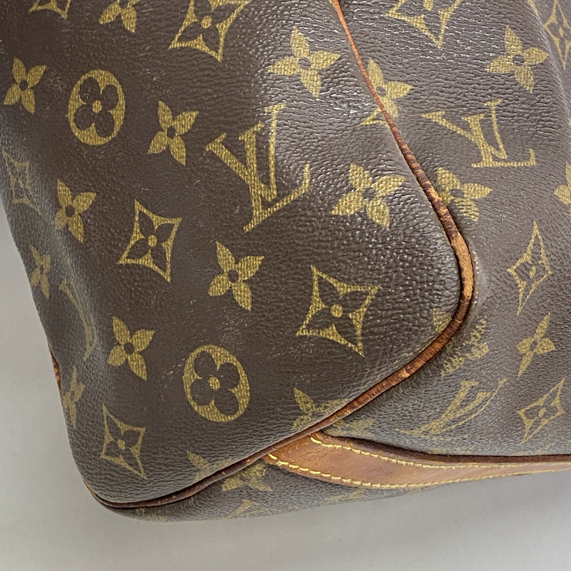 【6hb1314】ルイヴィトン ボストンバッグ モノグラム フラネリー45 M51115 ブラウン【中古】メンズ レディース ユニセックス
