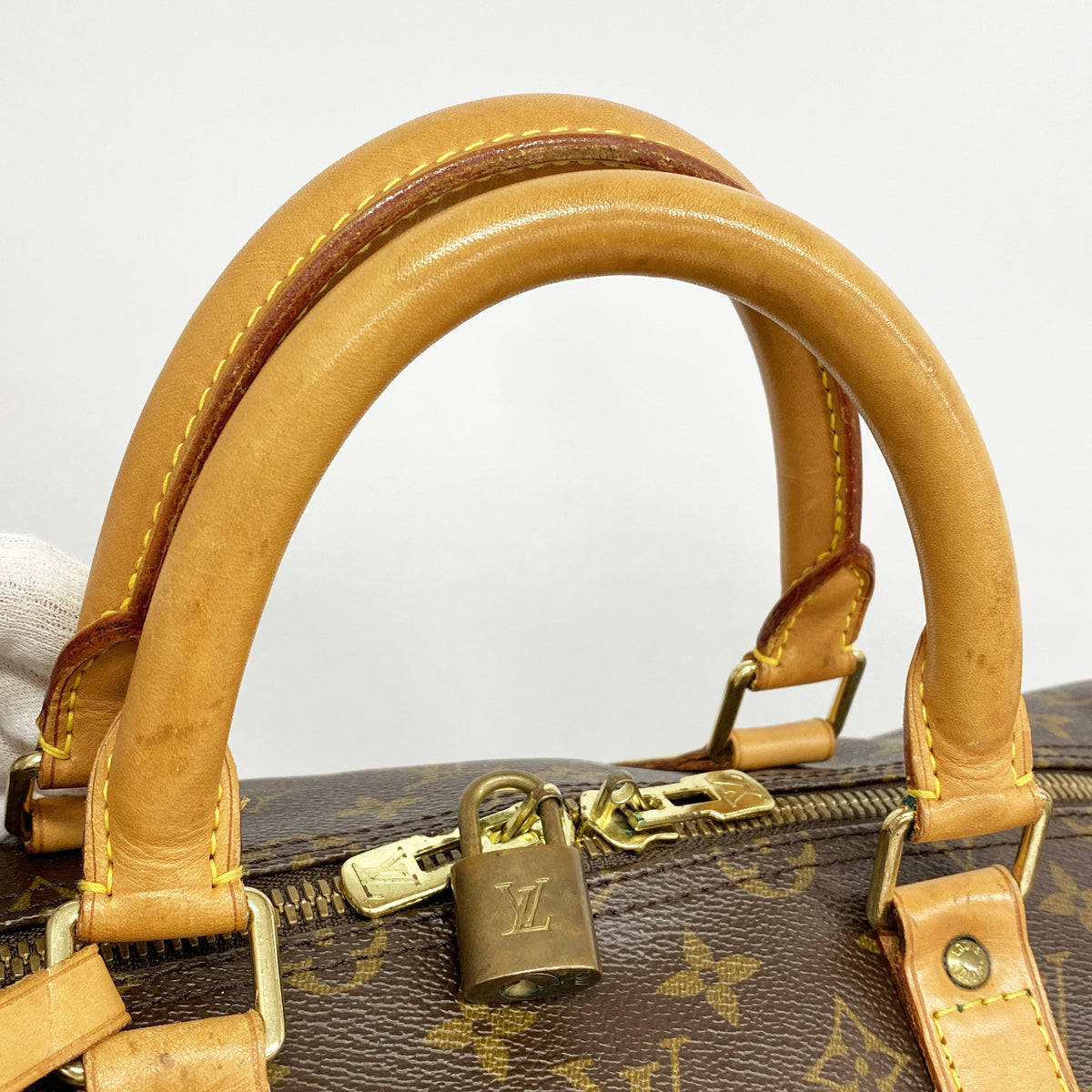 【6hb1316】ルイヴィトン ボストンバッグ モノグラム キーポルバンドリエール55 M41414 ブラウン【中古】メンズ レディース ユニセックス