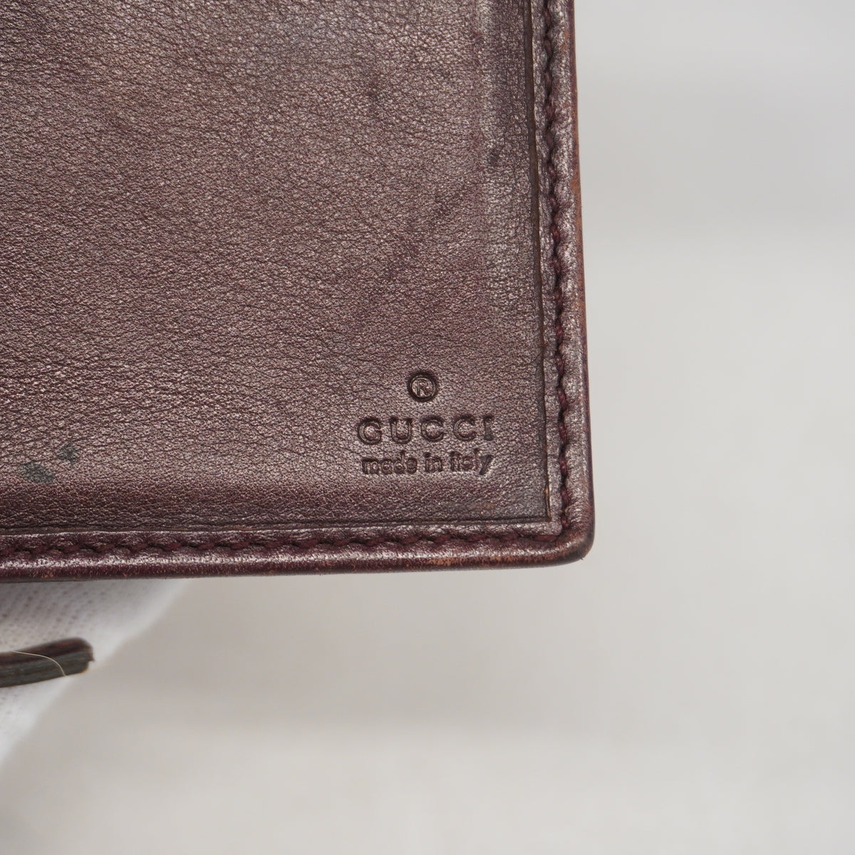 【6hb1329-k】グッチ 長財布 GGキャンバス 154256 キャンバス ブラウン ゴールド金具【中古】レディース