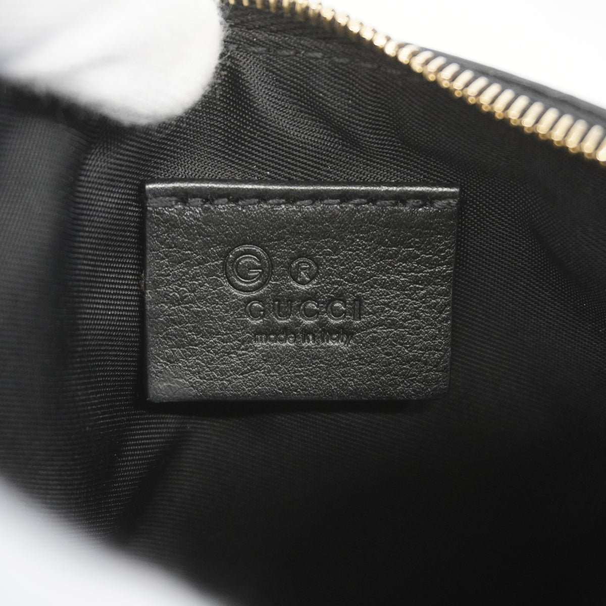 【6hb1342-k】グッチ コインケース マイクログッチシマ 544248 レザー ブラック ゴールド金具【中古】メンズ レディース ユニセックス