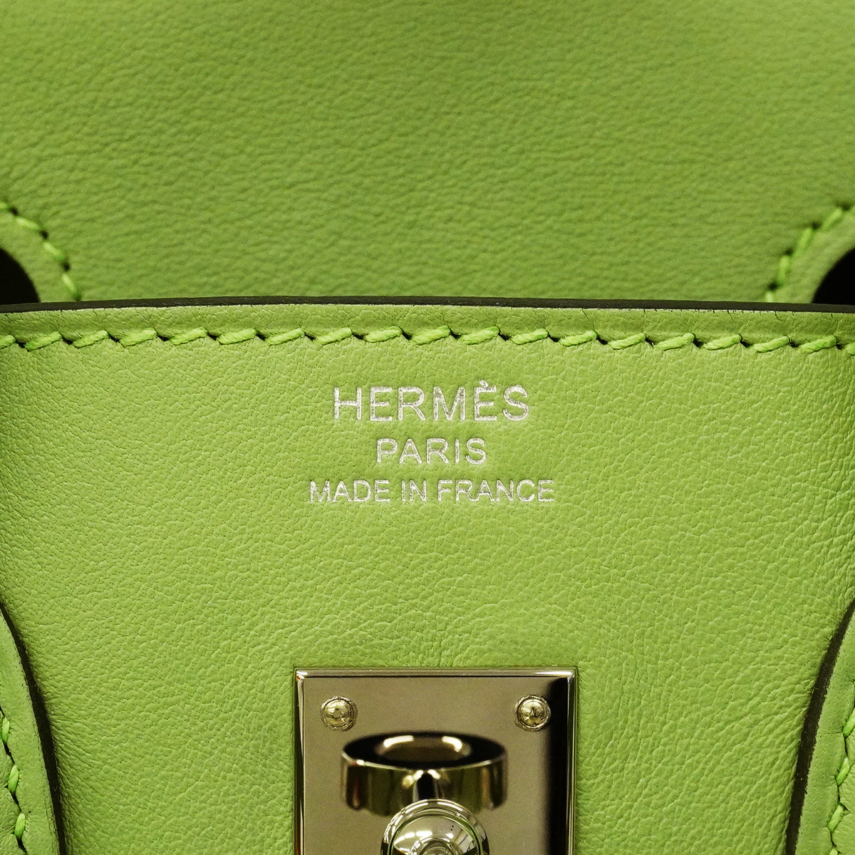 【6hb1347】エルメス ハンドバッグ バーキン25 スイフト ヴェールクリケット シルバー金具 Y刻印【中古】レディース