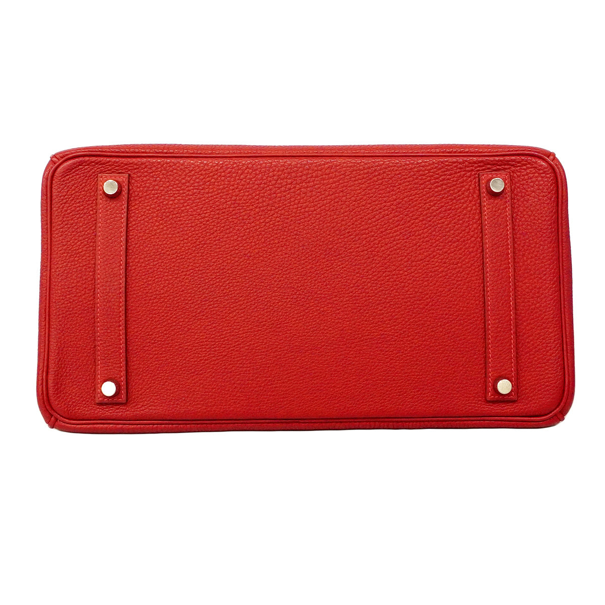 【6hb1351】エルメス ハンドバッグ バーキン35 トゴ ルージュヴィフ シルバー金具 □G刻印【中古】レディース