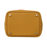 【6hb1353】エルメス ハンドバッグ ピコタンロックPM トリヨンクレマンス ビスキュイ シルバー金具 G刻印【中古】レディース