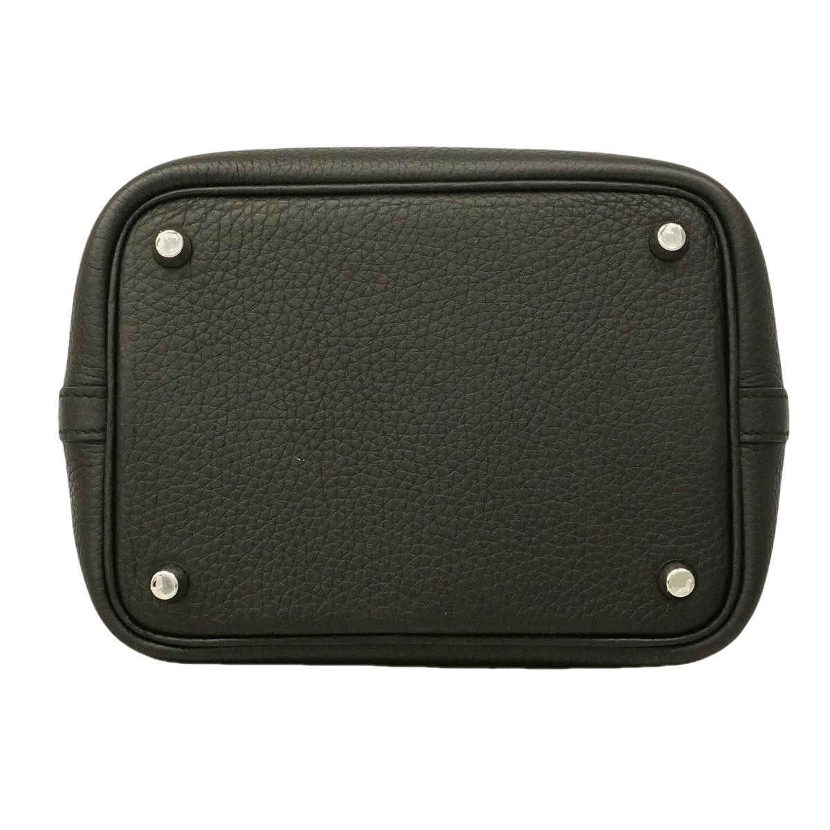 【6hb1361-h】エルメス ハンドバッグ ピコタンロックPM トリヨンクレマンス ブラック シルバー金具 U刻印【中古】レディース