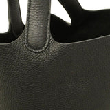 【6hb1361-h】エルメス ハンドバッグ ピコタンロックPM トリヨンクレマンス ブラック シルバー金具 U刻印【中古】レディース