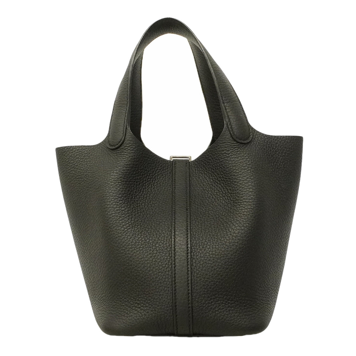 【6hb1361-h】エルメス ハンドバッグ ピコタンロックPM トリヨンクレマンス ブラック シルバー金具 U刻印【中古】レディース