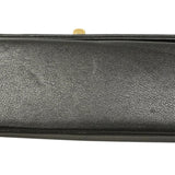 【6hb1366-k】シャネル ショルダーバッグ マドモアゼル Wチェーン レザー ブラック ゴールド金具【中古】レディース